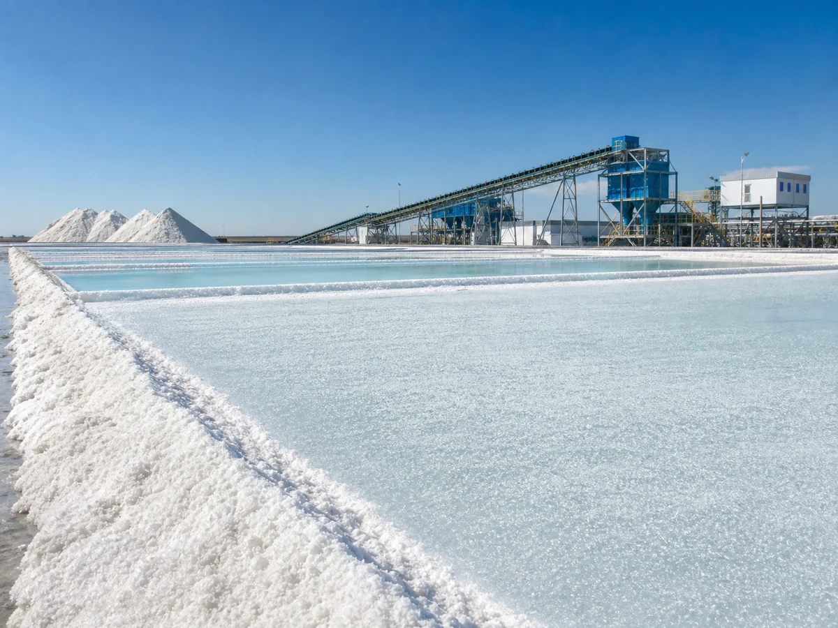 Salt and minerals manufacturing facility